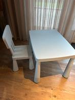 Set tafel stoel Ikea MAMMUT, Ophalen, Zo goed als nieuw, Tafel(s) en Stoel(en)