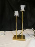 Vintage Bankmap Leuchten tafellamp, Ophalen of Verzenden, Gebruikt, Glas, Minder dan 50 cm