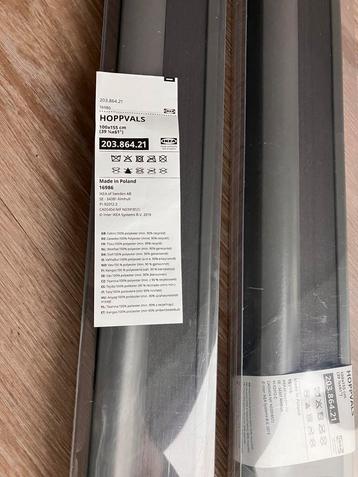 IKEA - 2x dubbel plisségordijn (grijs, 100x155 cm) beschikbaar voor biedingen