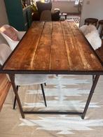 Authentieke indiase eettafel, Huis en Inrichting, Ophalen, Gebruikt, 50 tot 100 cm, Vijf personen of meer