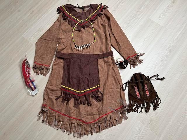 Complete indianen outfit, Kleding | Dames, Carnavalskleding en Feestkleding, Zo goed als nieuw, Carnaval, Maat 38/40 (M), Ophalen