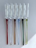 Handgemaakte Champagneglazen met Kleurrijke Stelen, Huis en Inrichting, Keuken | Servies, Glas of Glazen, Nieuw, Ophalen of Verzenden