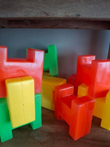 10 Plastic Bouwstenen -  beschikbaar voor biedingen