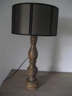 Schemerlamp tafellamp groen zwarte kap hoogte 58 cm sfeervol, Ophalen of Verzenden, Zo goed als nieuw, Hout, 50 tot 75 cm