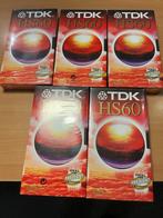 TDK HS60 Videobanden - 5 stuks, Alle leeftijden, Ophalen of Verzenden, Nieuw in verpakking, Overige genres
