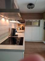 Hoogglans wit keuken van Keller, Huis en Inrichting, Keuken | Complete keukens, Ophalen, Gebruikt, Wit, Hoekkeuken
