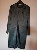 zwarte satijnen lange colbert van VIA SONATE maat 40, Zwart, Maat 42/44 (L), Nieuw, Ophalen of Verzenden