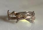 Zilveren Ring - Vogel op Tak - Maat 17, Gebruikt, Ophalen of Verzenden, 17 tot 18, Dame of Heer
