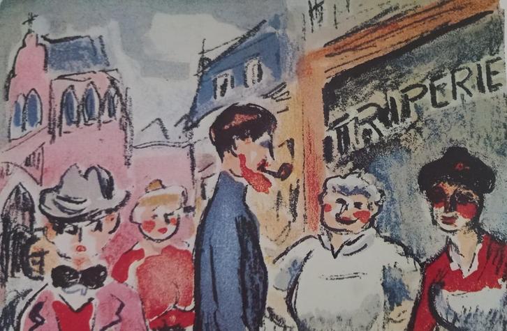 Affiche Van Dongen - Au beau temps de la Butte, Antiek en Kunst, Kunst | Litho's en Zeefdrukken, Ophalen of Verzenden