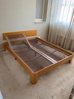 Auping Auronde 160x200cm  Beukenhout, Verstelbaar, Scandinavië, Bruin, Tweepersoons