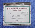 Barnini Fiat Abarth Berlina Mostra bouwkit schaal 1:43, Hobby en Vrije tijd, Modelbouw | Auto's en Voertuigen, 1:32 tot 1:50, Overige merken