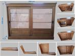 BOEKENKAST SCHUIFDEUREN EIKEN, Huis en Inrichting, Kasten | Boekenkasten, Ophalen, KLASSIEK, Gebruikt, Eikenhout