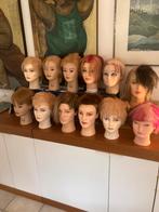 OEFENHOOFDEN KAPPER , GEBRUIKT, 12 STUKS, Ophalen of Verzenden, Zo goed als nieuw, Meerdere media