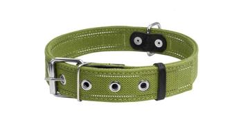WAUDOG Canvas Halsband Legergroen L Nekomtrek 51-63 cm OP=OP beschikbaar voor biedingen
