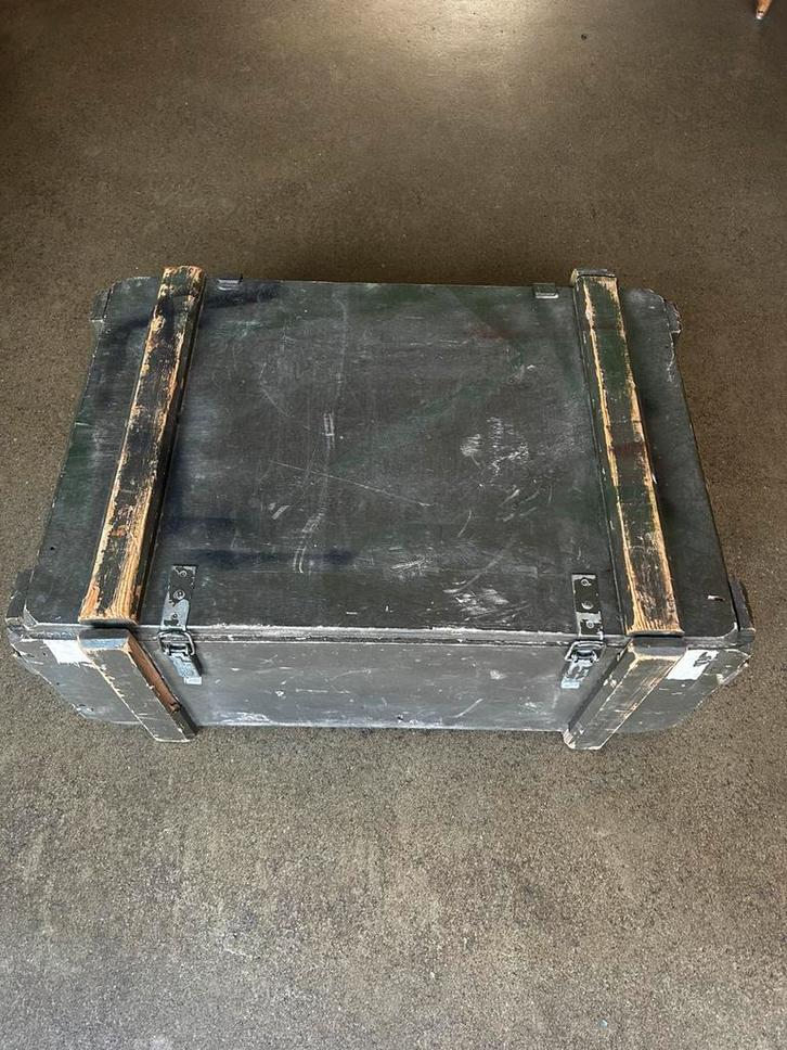 legerkist, Huis en Inrichting, Woonaccessoires | Kisten, Gebruikt, Minder dan 50 cm, 50 tot 75 cm, 50 tot 100 cm, Ophalen