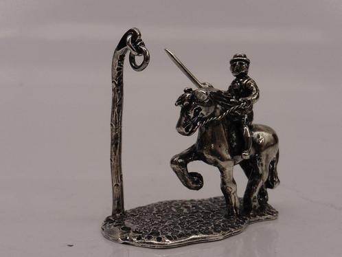 Zilveren miniatuur Ringrijden                           Z430, Antiek en Kunst, Antiek | Goud en Zilver, Zilver, Ophalen of Verzenden