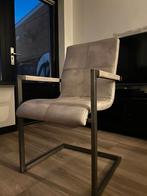 Mooie creme eetkamerstoel met armleuning, Ophalen, Gebruikt, Stof, Eén