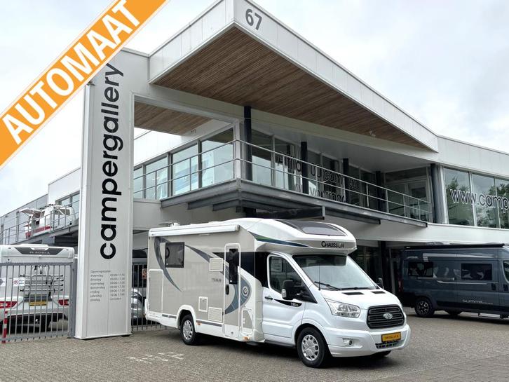 Chausson Titanium 758 EB AUTOMAAT QUEENSBED + HEFBED 170PK!, Caravans en Kamperen, Campers, Bedrijf, tot en met 4, Half-integraal