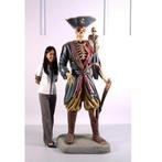 Piraten beeld 198 cm - levensecht piratenbeeld skeleton, Nieuw, Ophalen of Verzenden