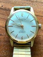 Onsetta. Jaren 60 heren horloge. Loopt. Swiss Made., Sieraden, Tassen en Uiterlijk, Horloges | Antiek, Overige merken, Staal, Met bandje