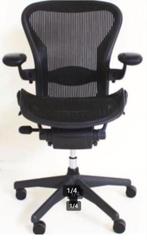 Herman Miller Aeron Type C Bureaustoel Grafiet met Lumbar, Zwart, Ophalen of Verzenden, Zo goed als nieuw, Nvt