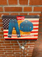 Emaille reclamebord levis, Verzamelen, Ophalen of Verzenden, Gebruikt, Reclamebord