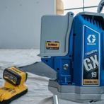 Te koop/ Te Huur Graco GX FF verfspuit machine op accu s!!., Ophalen of Verzenden, Gebruikt