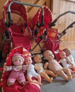 2 speelgoed kinderwagentjes met diverse poppen, Kinderen en Baby's, Ophalen, Gebruikt, Babypop