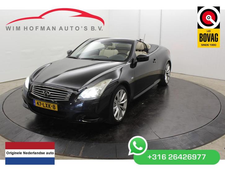 Infiniti G Cabrio 37 GT Premium | Bose | Camera | (bj 2010), Auto's, Infiniti, Bedrijf, Te koop, G-serie, ABS, Achteruitrijcamera