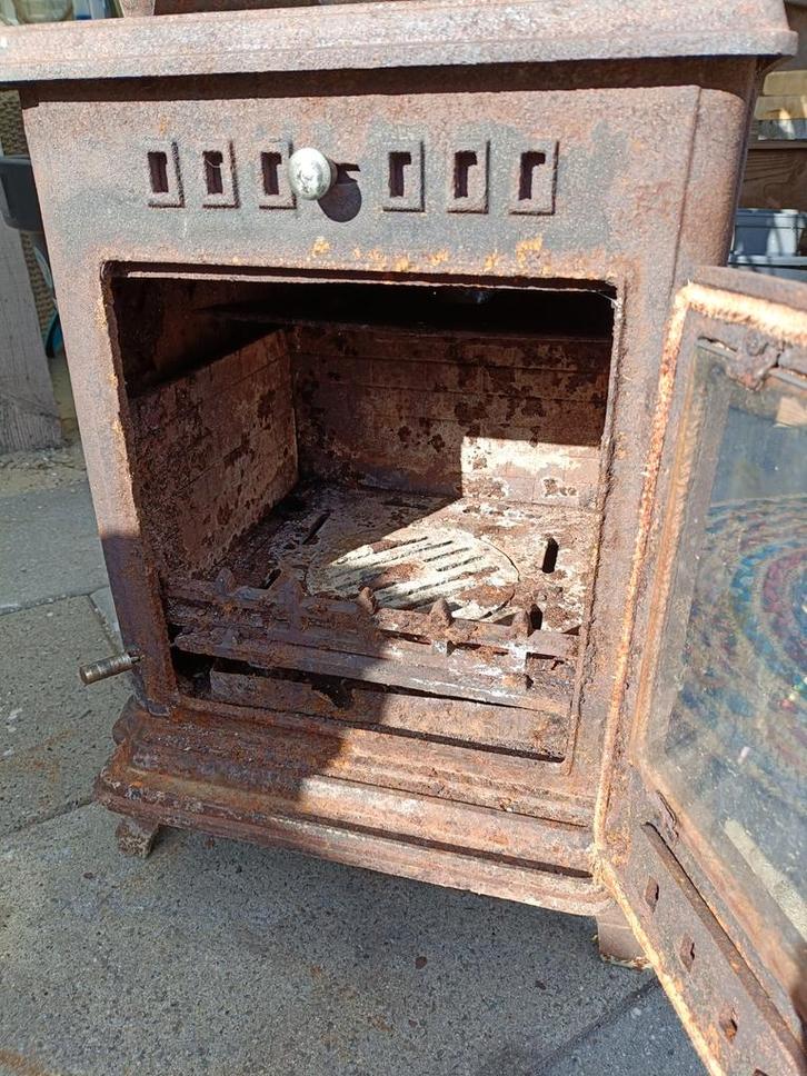 Gietijzeren Tuinhaard met Afvoer, Tuin en Terras, Tuinhaarden, Gebruikt, Ophalen