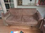 Tweepersoons bank -geruwd leer, Huis en Inrichting, Banken | Bankstellen, Ophalen, Gebruikt, Overige maten, 150 tot 200 cm