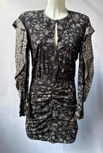 ISABEL MARANT Zwart beige jurkje  Maat IT 40 - Eu 34/36, Isabel Marant, Zwart, Ophalen of Verzenden, Zo goed als nieuw