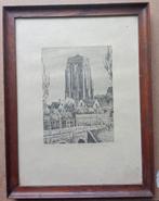 Marius Janssen Ets Kerk Zierikzee, Antiek en Kunst, Kunst | Etsen en Gravures, Ophalen of Verzenden