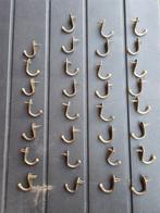 31 antieke kapstokhaakjes messing, Antiek en Kunst, Ophalen of Verzenden, Koper