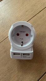 Adapter USA USB 2x / reisstekker, Muziek en Instrumenten, Kabels en Stekkers, Ophalen of Verzenden, Zo goed als nieuw
