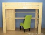 Massief houten HOOGSLAPER met onderbouw, 85 tot 100 cm, Nieuw, Ophalen of Verzenden, Lattenbodem