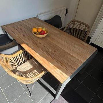Hartman Tuintafel met 4 Stoelen 180x90x75cm beschikbaar voor biedingen