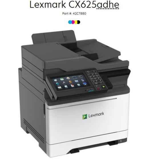 Lexmark CX625adhe Kleuren printer scanner STUNT STUNT 175 ex, Computers en Software, Printers, Refurbished, Printer, Laserprinter