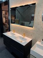 Badmeubel 120 cm Xenz Black oak 4 laden van €1831 nu €500, Huis en Inrichting, Badkamer | Badkamermeubels, Ophalen, 100 tot 150 cm