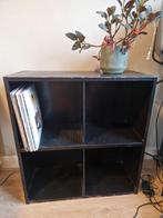 Stalen Platenkast - Industrieel Design, Met plank(en), Gebruikt, Minder dan 100 cm, Metaal