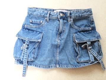 Z39 BERSHKA aparte nieuwe jeans rok blauw maat 36		 beschikbaar voor biedingen