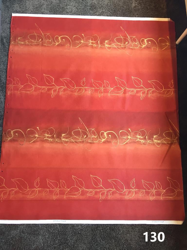 Lap stof rood 110 x 140 cm HH Allanca gordijnstof, Nieuw, Ophalen of Verzenden, 30 tot 120 cm, Katoen