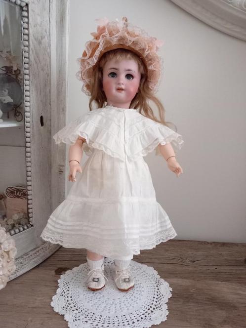 Fraaie antieke Franse pop. DEP 4 --- Jumeau 37 cm., Antiek en Kunst, Antiek | Speelgoed, Ophalen of Verzenden