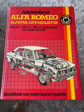 Alfa Romeo Alfetta/GTV/Giulietta Handboek 1973-1981 beschikbaar voor biedingen