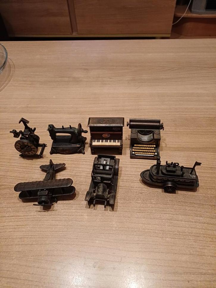 Antieke gegoten brons? 70tigers modelletjes puntenslijpers, Antiek en Kunst, Antiek | Overige Antiek, Ophalen of Verzenden