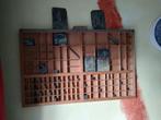 Letterbak met zetsel, Huis en Inrichting, Woonaccessoires | Wanddecoraties, Ophalen, Gebruikt
