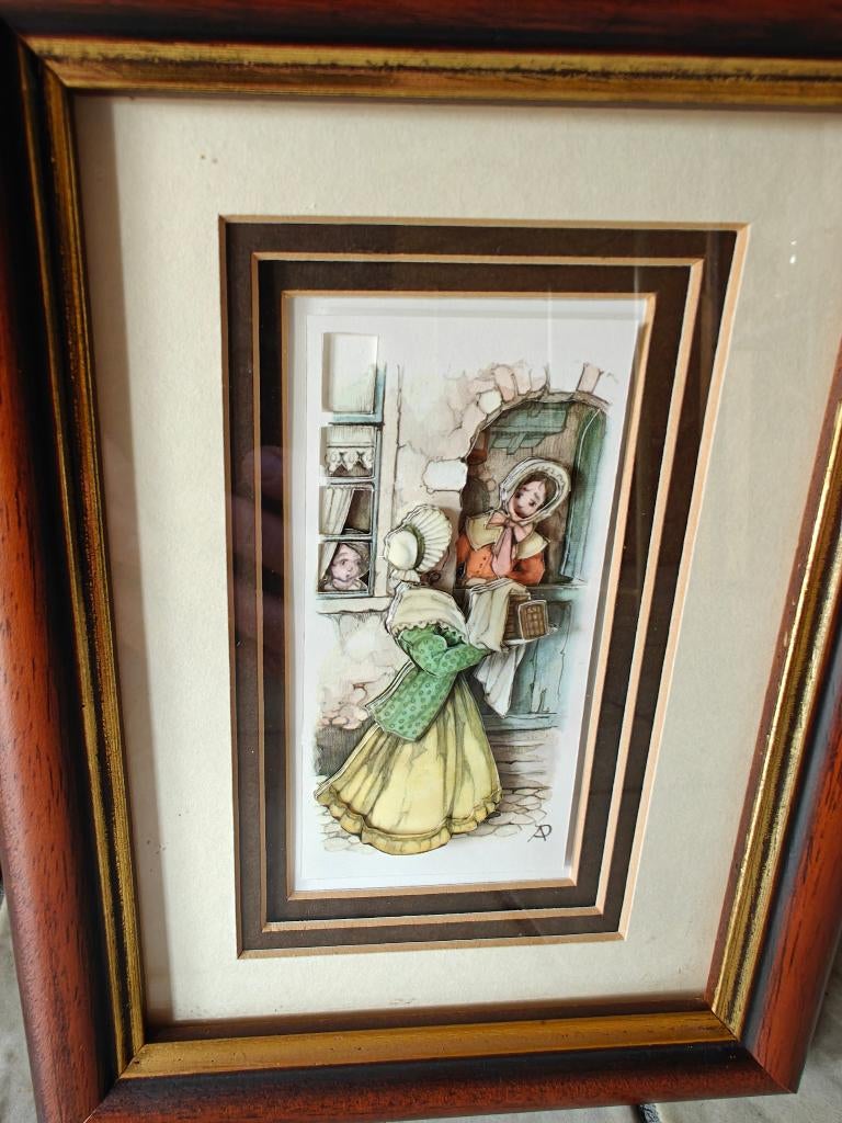 Anton Pieck 3D Paper Cut - Women - Apro Intl. - 7,5x13 cm, Ophalen of Verzenden