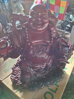 Lachende Boeddha met Draak, Antiek en Kunst, Kunst | Beelden en Houtsnijwerken, Ophalen of Verzenden