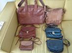 BURKELY leren schoudertas, portemonnee, Sieraden, Tassen en Uiterlijk, Tassen | Schoudertassen, Overige merken, Zwart, Nieuw, Ophalen of Verzenden
