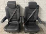 2 Leren Stoelen op losse rails zelfbouw Camper,Oldtimer,Bus., Auto-onderdelen, Interieur en Bekleding, Ophalen, Gebruikt, Triumph